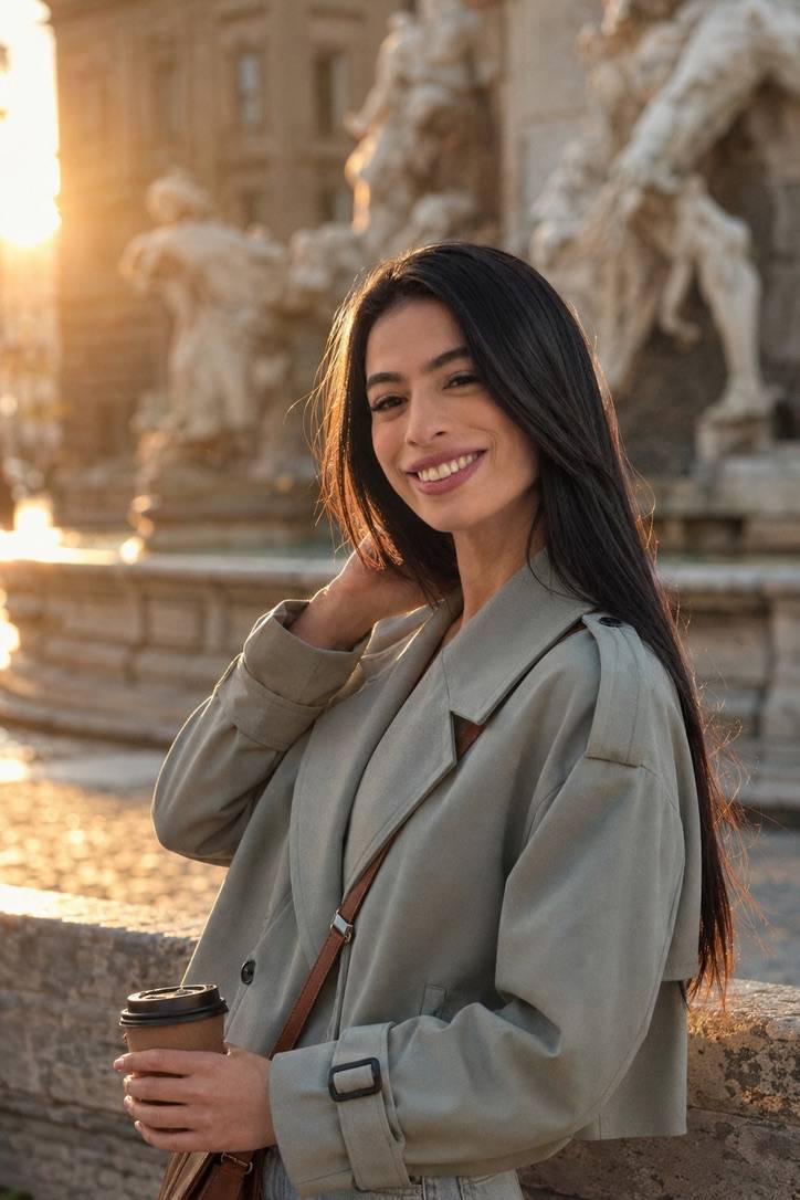 Rosi Alves em frente ao studio